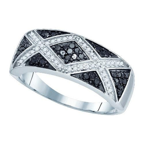 10KT White Gold 0.41CT DIAMOND FASHION BAND