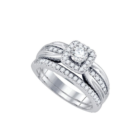 3-4CT-Diamond 1-3CT-CRD BRIDAL SET