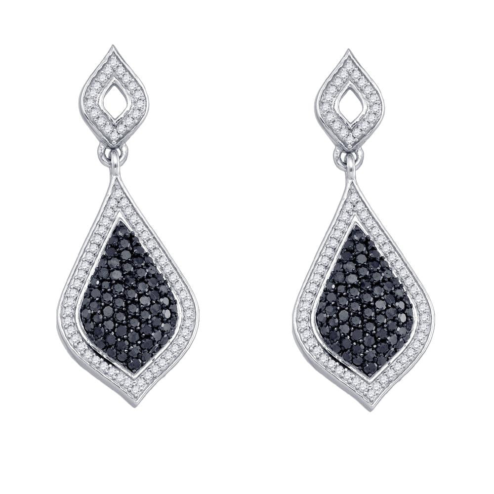 2 CT-Diamond FASHION BLACK EARRING