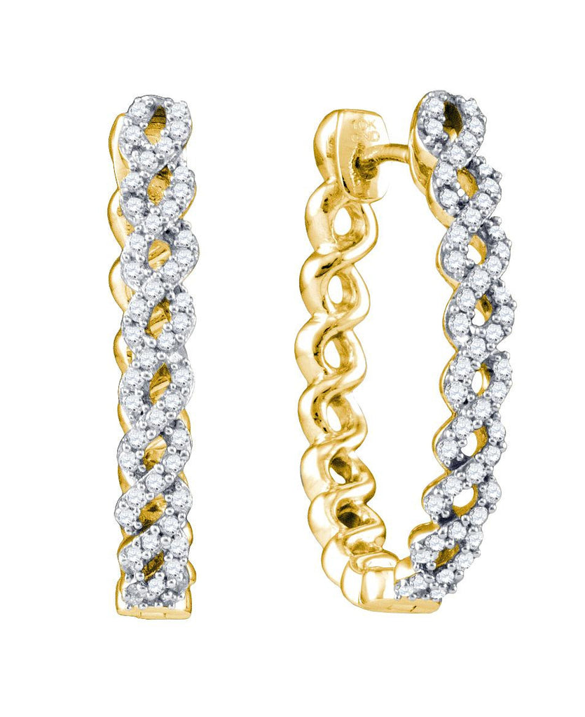 1-2CTW-Diamond FASHION HOOPS