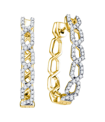 1-2CTW-Diamond FASHION HOOPS