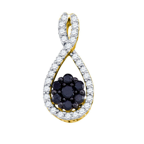 3-8CT-Diamond BLACK  PENDANT