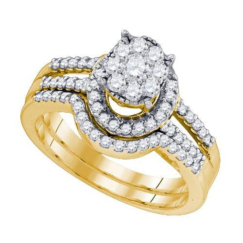 10K Yellow-gold 0.78CTW DIAMOND SEVILLE BRIDAL SET