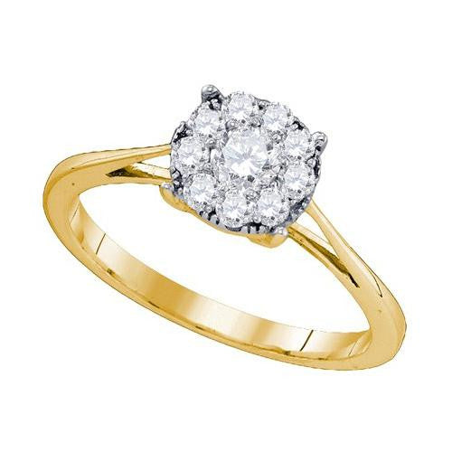 14KT Yellow Gold 0.49CTW DIAMOND SEVILLE RING