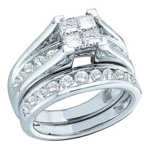 10KT White Gold 0.52CTW DIAMOND BRIDAL SET