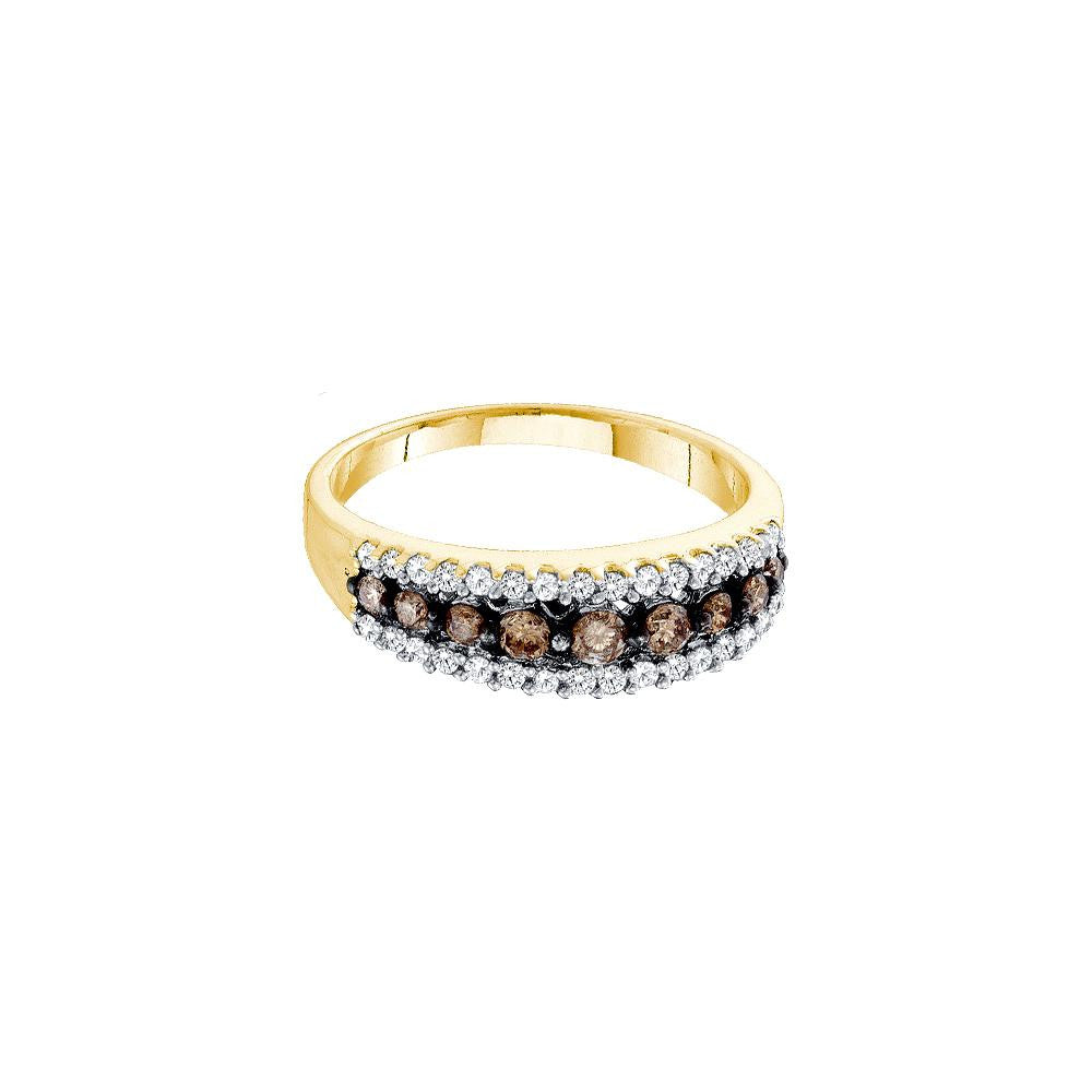 1-2CTW-Diamond BROWN  BAND SIZE-5