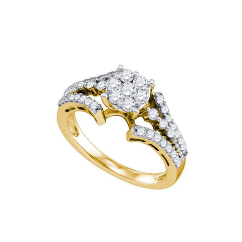 3-4CT-Diamond FLOWER RING