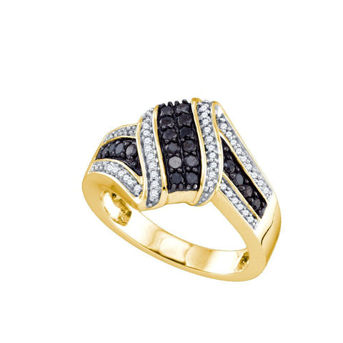 1-2CTW-Diamond FASHION BLACK BAND