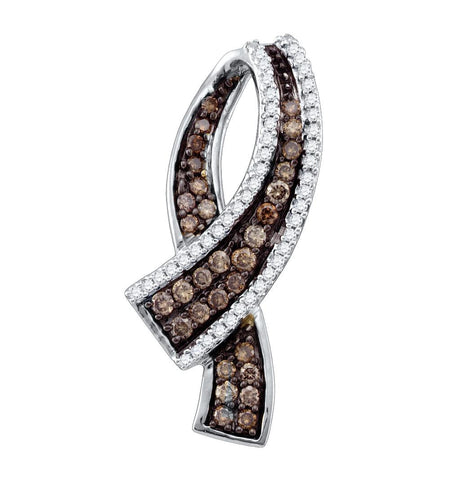 1-2CTW-Diamond BROWN  PENDANT