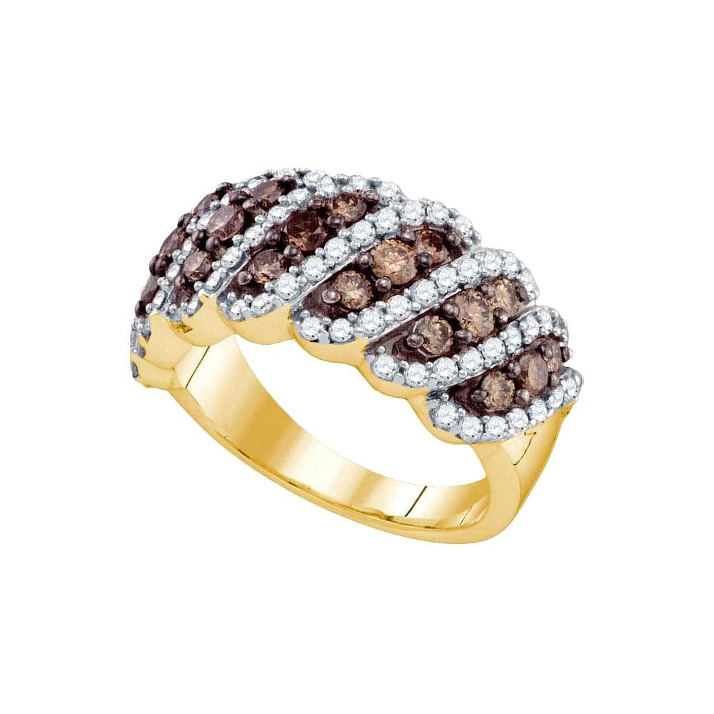 1 1-2CTW-Diamond FASHION BROWN BAND