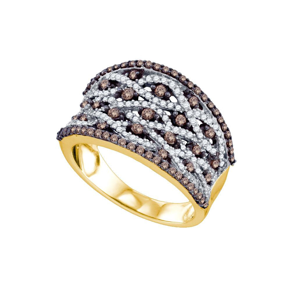 1 CT-Diamond BROWN  BAND