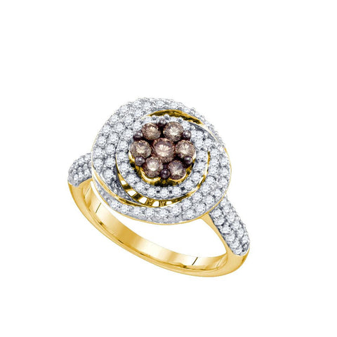 1 CTW-Diamond BROWN  RING