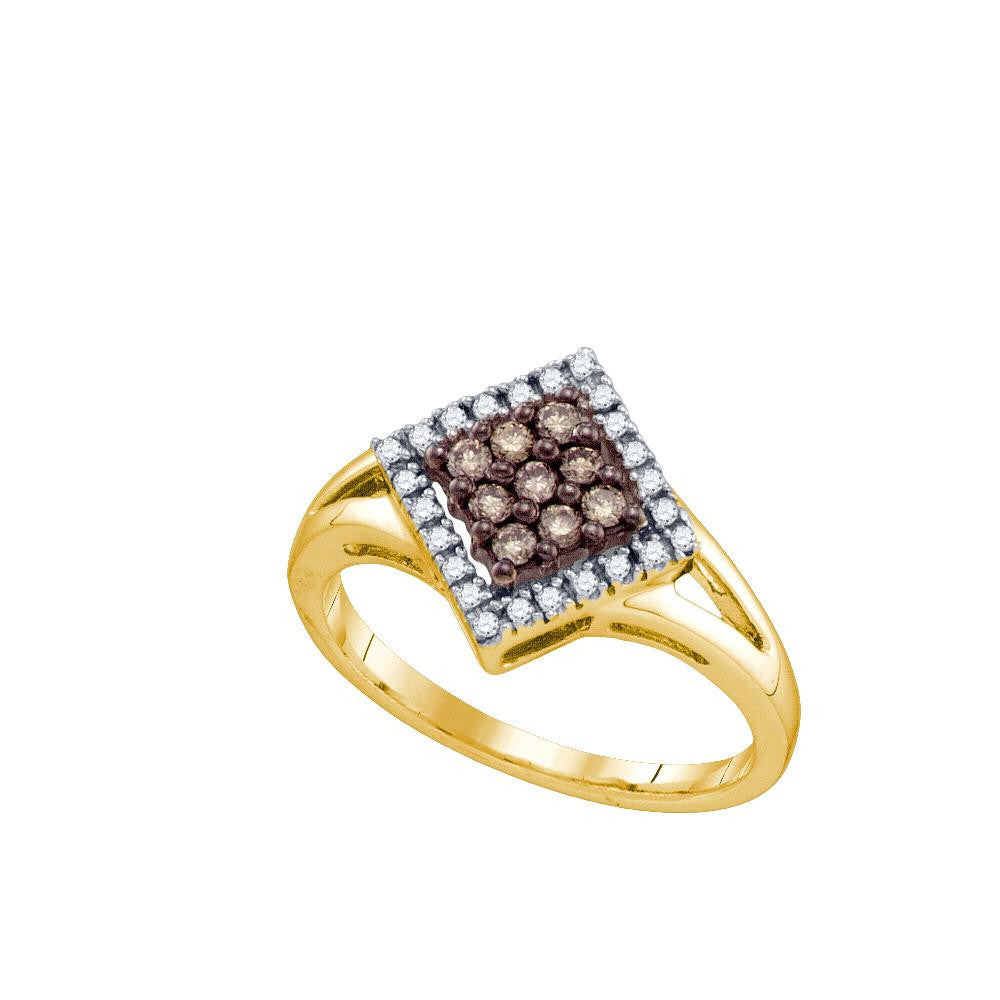 1-4CTW-Diamond FASHION BROWN RING