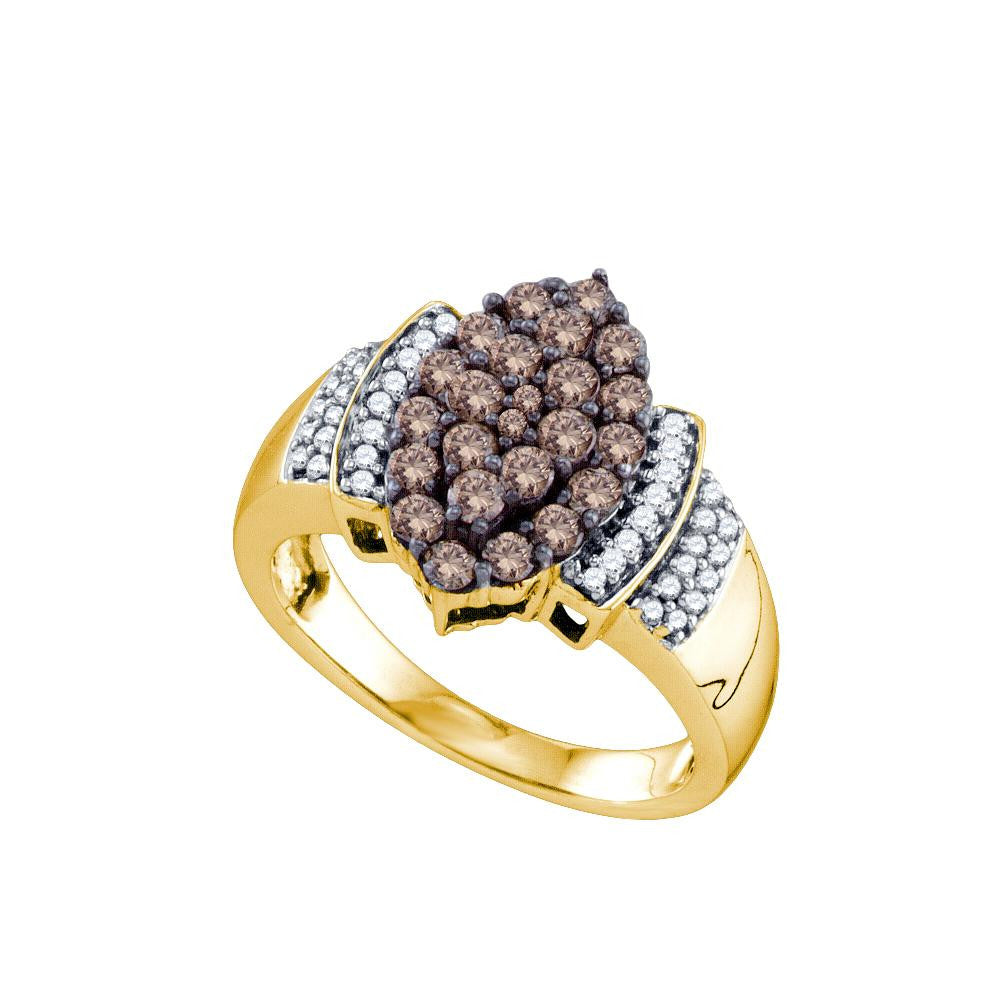 1 CTW-Diamond BROWN  RING