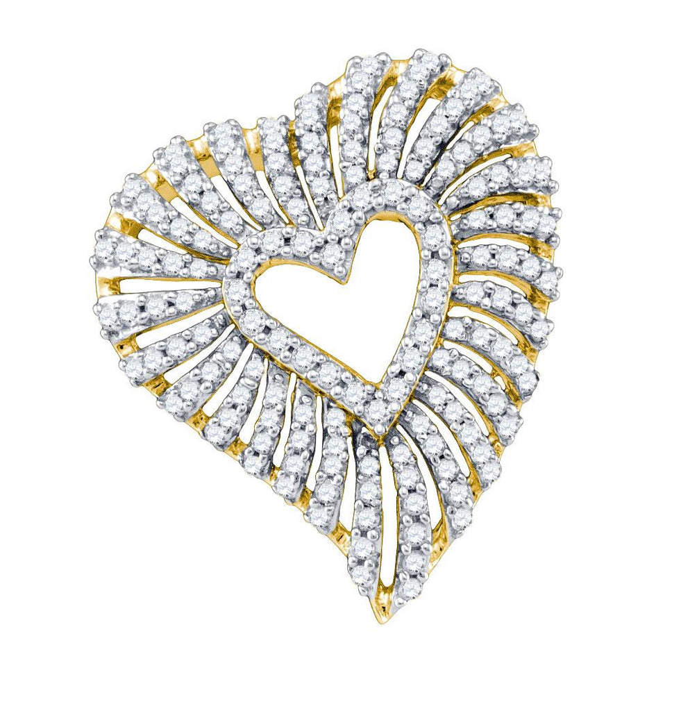 3-4CTW-Diamond HEART PENDANT