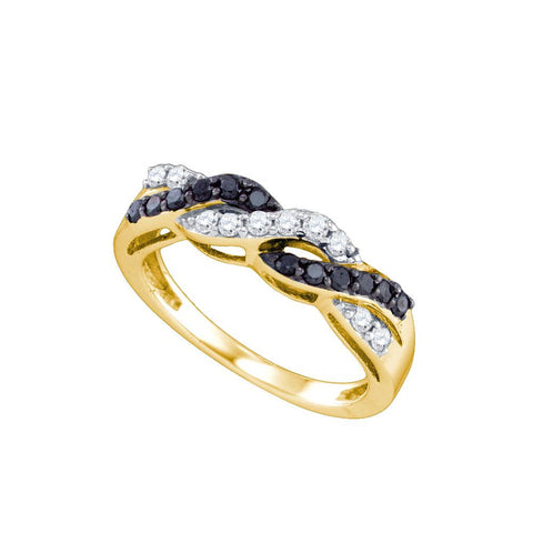 1-2CTW-Diamond FASHION BLACK RING