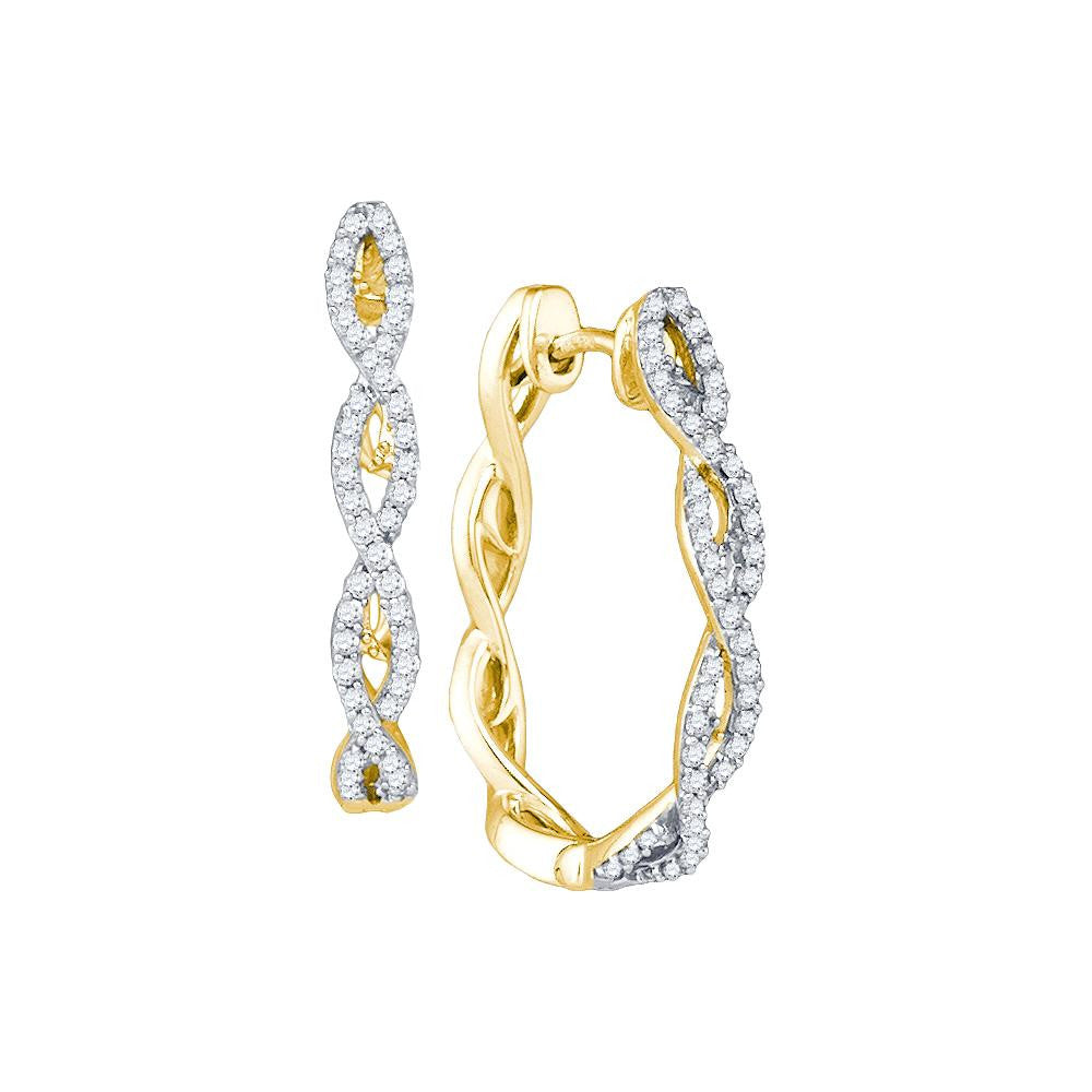 1-2CT-Diamond FASHION HOOPS