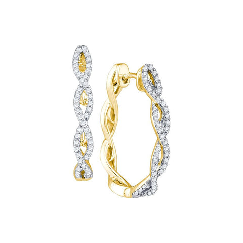 1-2CT-Diamond FASHION HOOPS