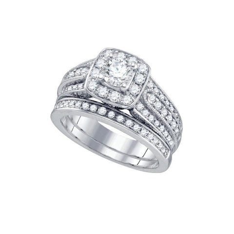 1 1-2CT-Diamond 1-2CT-CRD BRIDAL SET