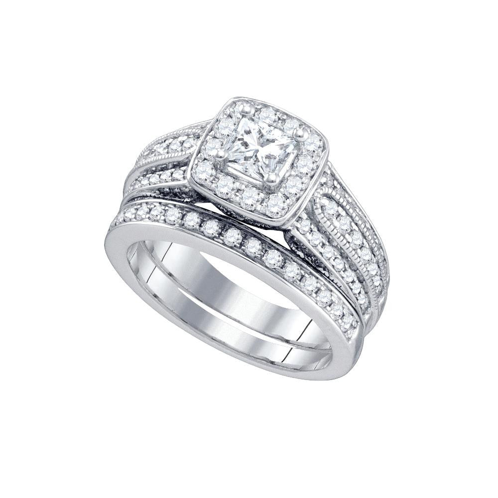 1 1-2CT-Diamond 1-2CT-CPR BRIDAL SET