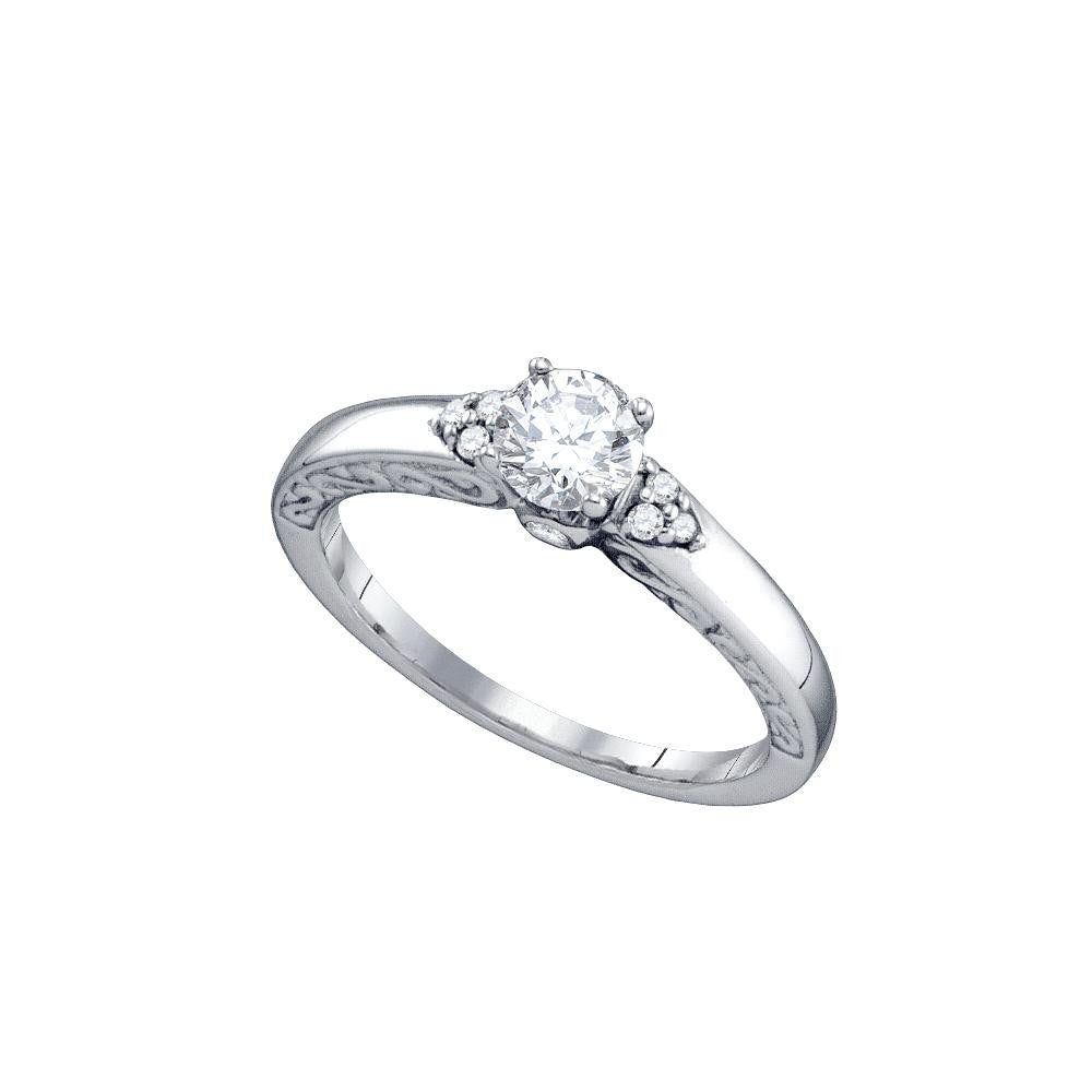 1-2CT-Diamond 3-8CT-CRD BRIDAL RING