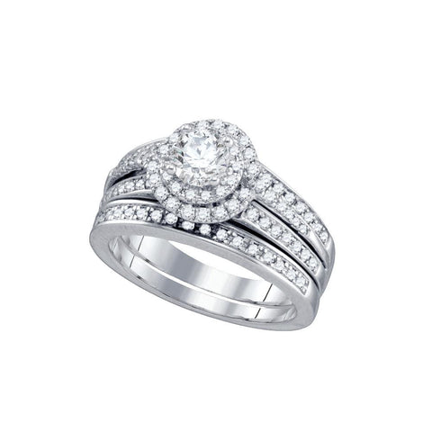 1 1-5CT-Diamond 1-2CT-CRD BRIDAL SET