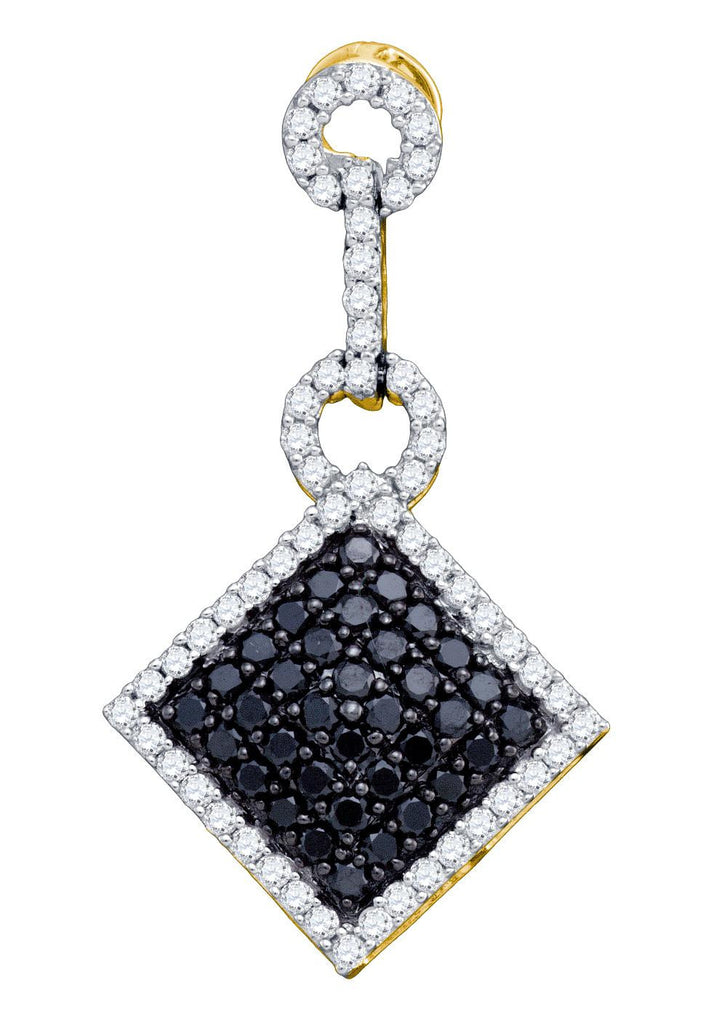 1 CT-Diamond FASHION BLACK PENDANT