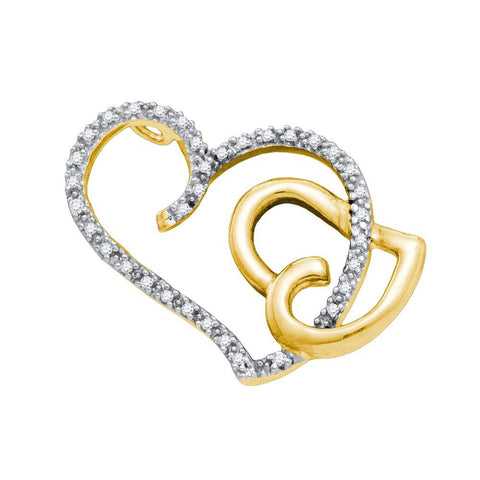 1-6CT-Diamond HEART PENDANT