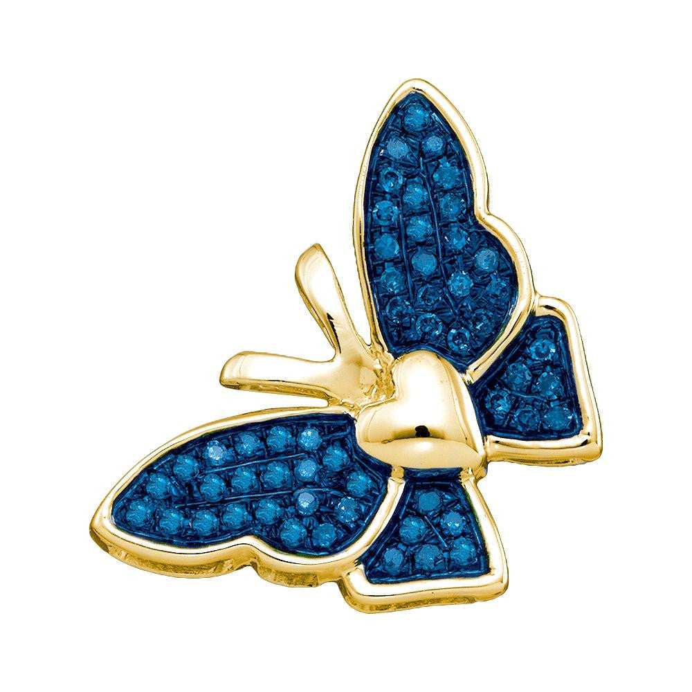 1-6CT-Diamond BUTTERFLY PENDANT