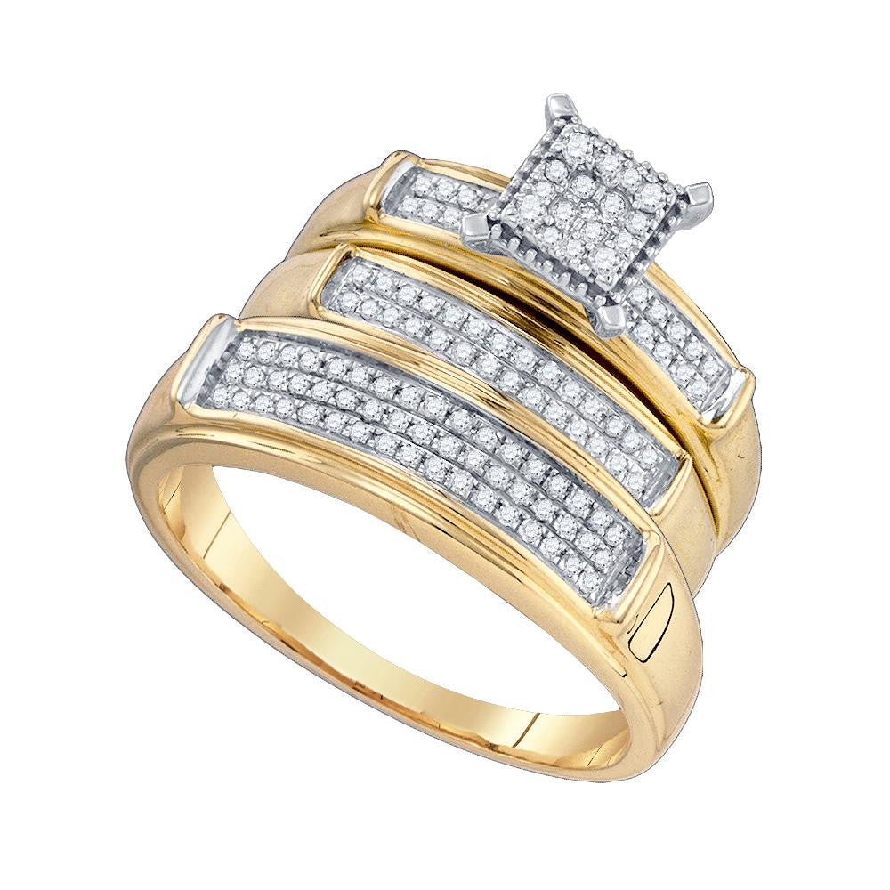 3-8CT-Diamond FASHION TRIO SET