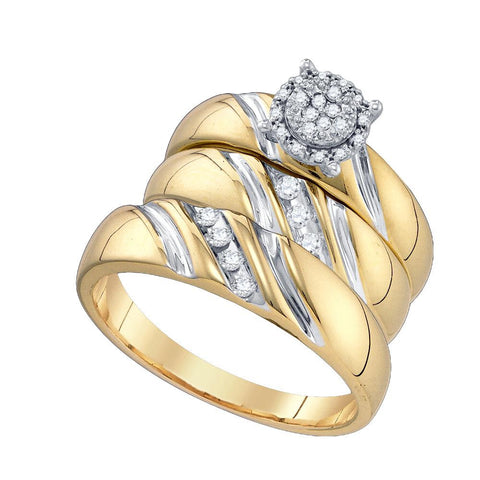 1-5CT-Diamond FASHION TRIO SET