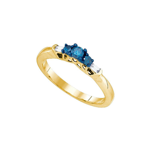 1-4CT-Diamond BLUE  RING