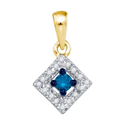 1-5CT-Diamond FASHION BLUE PENDANT