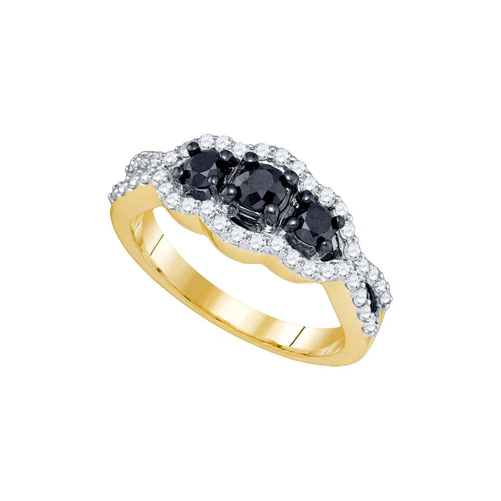 1 CT-Diamond BLACK  RING