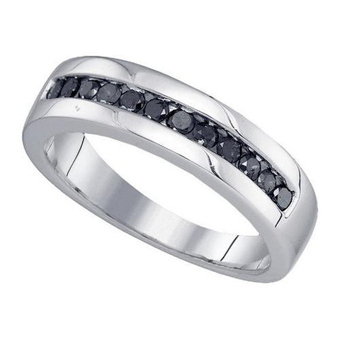 925 Sterling Silver White 0.50CT DIAMOND FASHION BAND