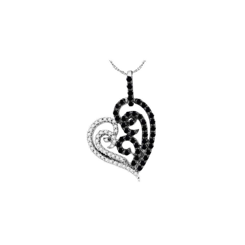 5-8CT-Diamond HEART PENDANT