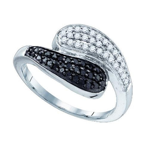 10KT White Gold 0.43CTW DIAMOND MICRO PAVE RING