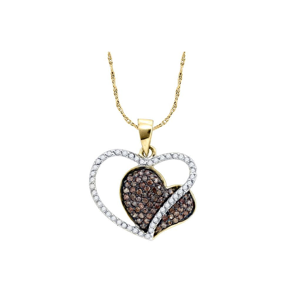 3-8CTW-Diamond HEART PENDANT