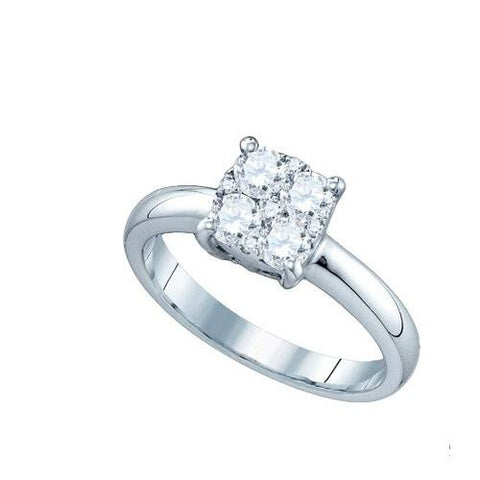 18KT White Gold 0.78CTW DIAMOND LADIES LARISSA DIAMOND RING