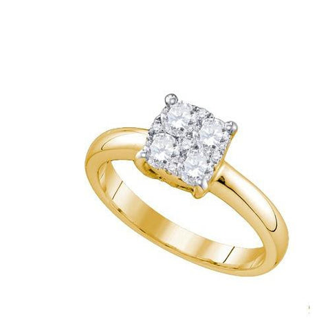 18KT Yellow Gold 0.34CTW DIAMOND LARISSA DIAMOND RING