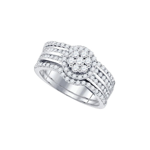 1 CT-Diamond FLOWER RING