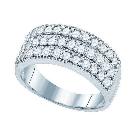 10K White-gold 0.94CTW DIAMOND FASHION BAND