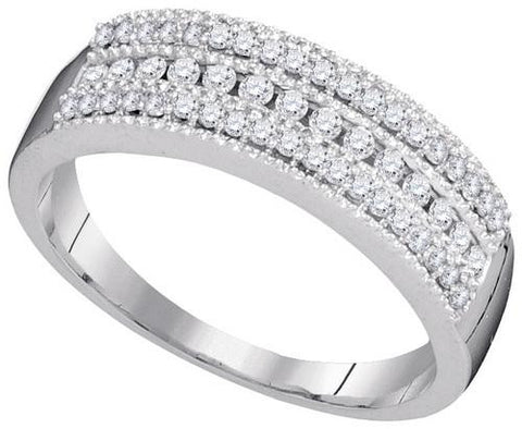 10KT White Gold 0.36CTW DIAMOND FASHION BAND