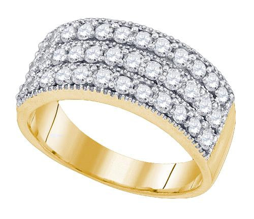 10K Yellow-gold 0.94CT DIAMOND FASHION BAND