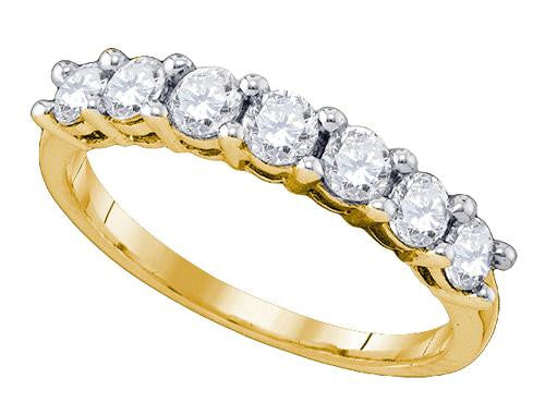 10K Yellow-gold 0.99CT DIAMOND FASHION BAND