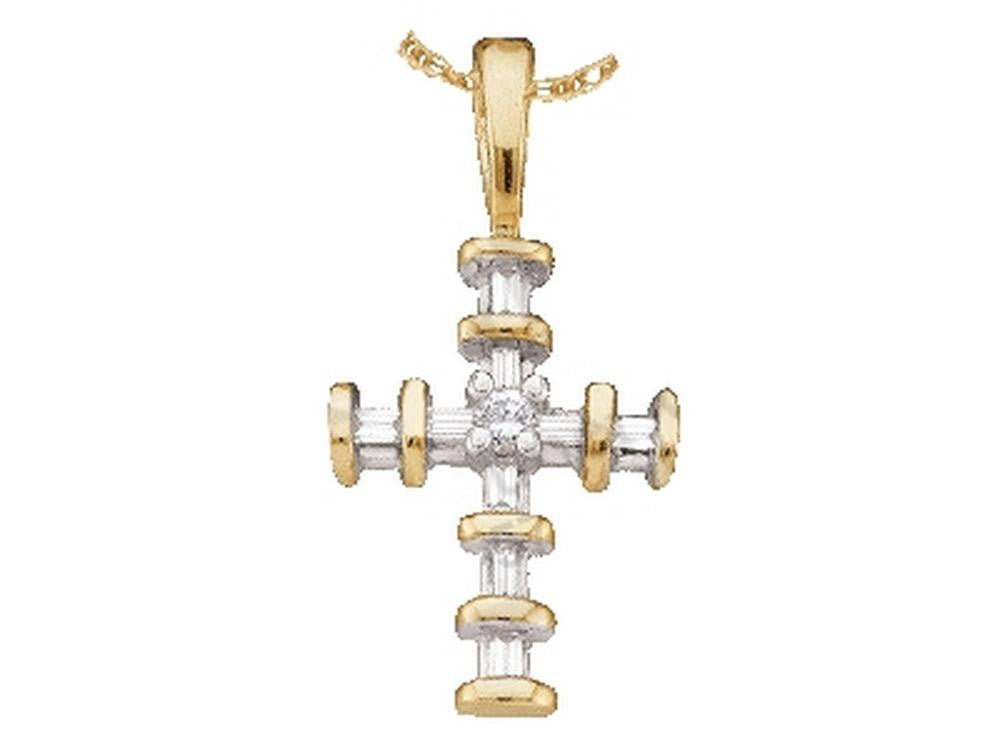 1-8CT-Diamond CROSS PENDANT