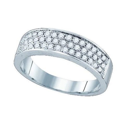 10KT White Gold 0.51CTW DIAMOND FASHION BAND