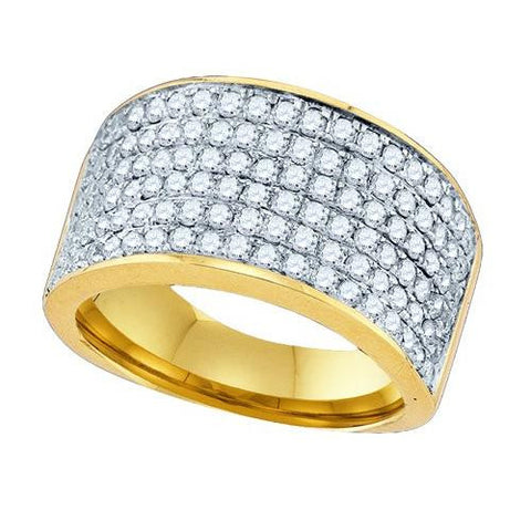 10K Yellow-gold 1.50CT DIAMOND FASHION BAND