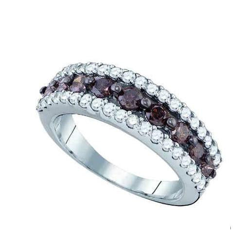 10K White-gold 1.50CTW BLACK DIAMOND MICROPAVE RING