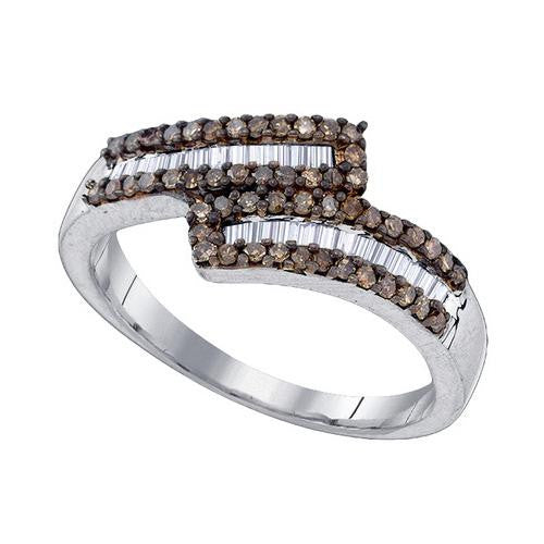 925 Sterling Silver White 0.48CT DIAMOND FASHION RING